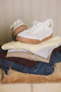 WHITE MESH SNEAKERS