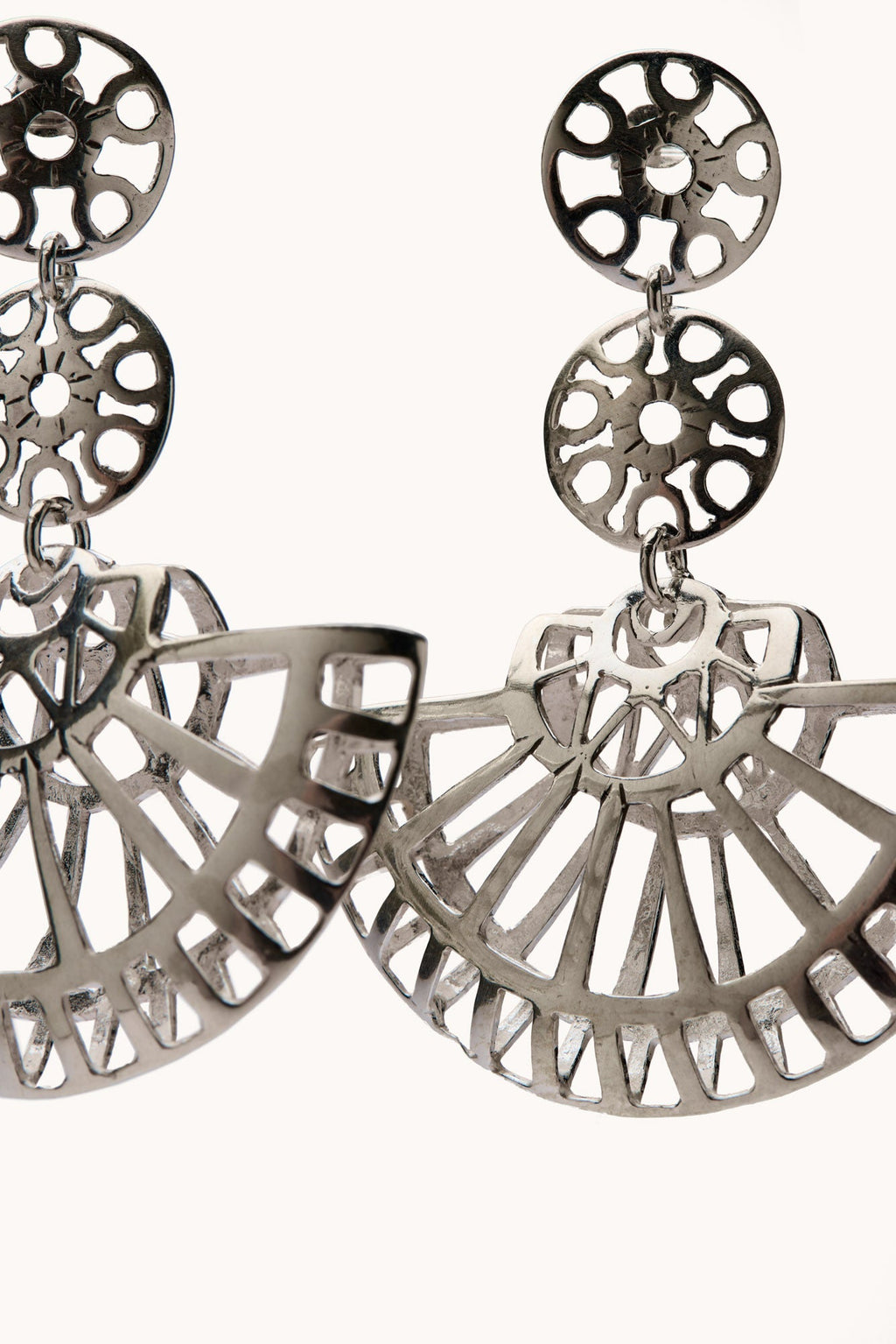 Witral Silver Double Earrings