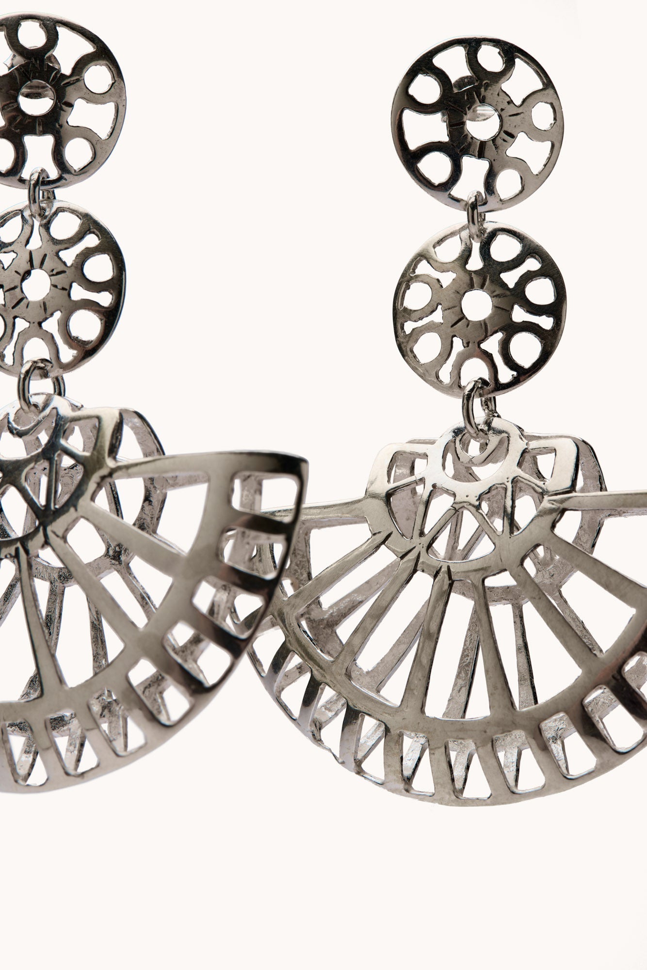 Witral Silver Double Earrings