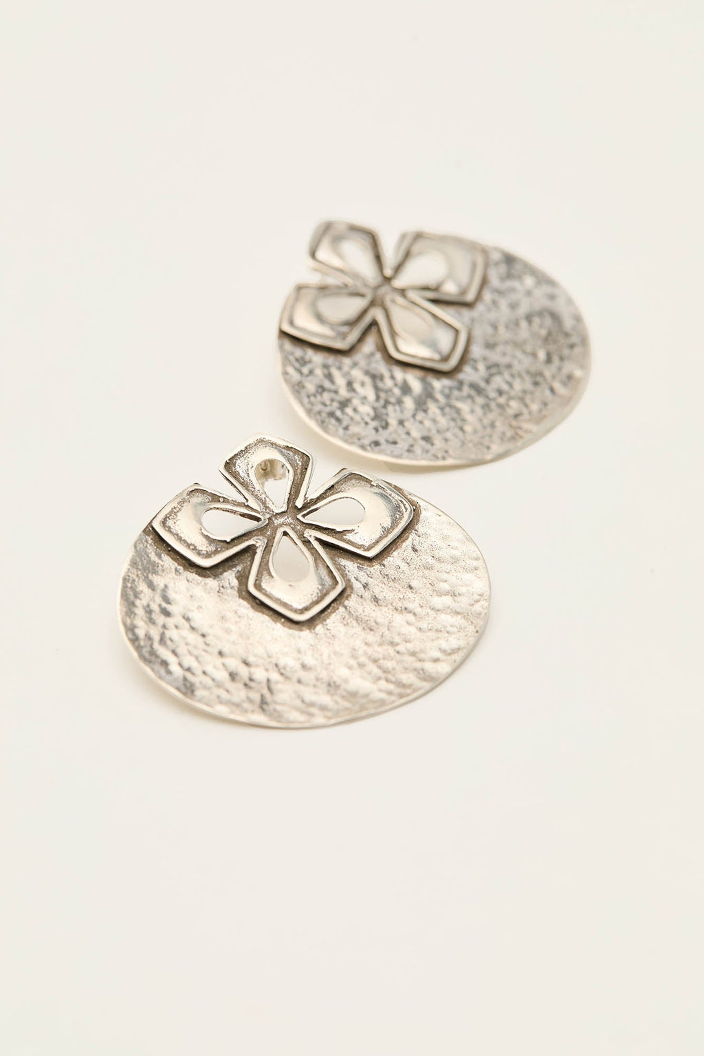 Criolla Silver Stud Earrings