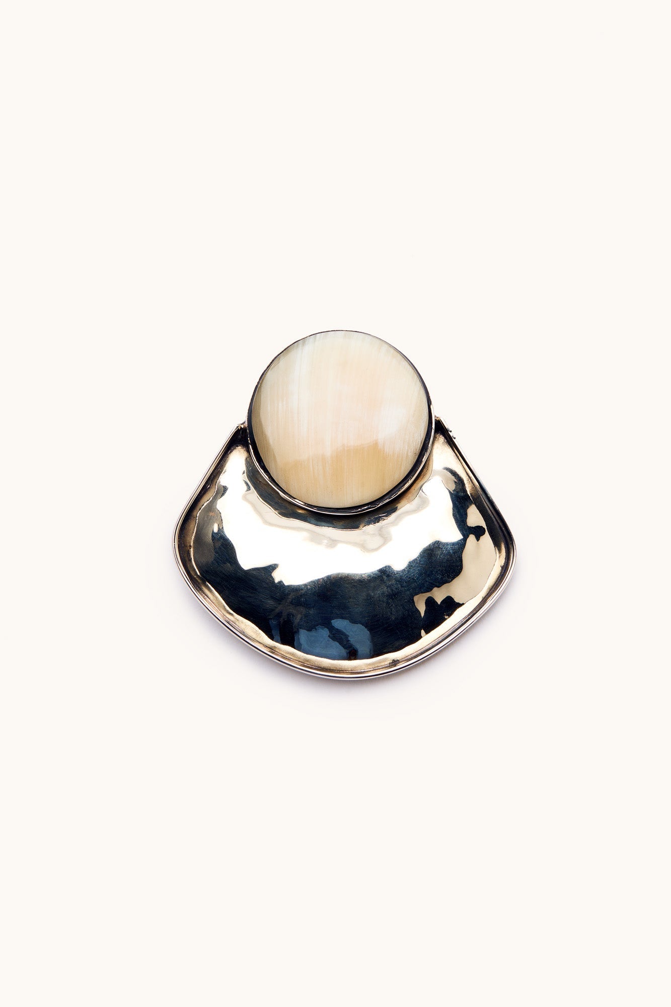 Sican Large Alpaca Metal Brooch