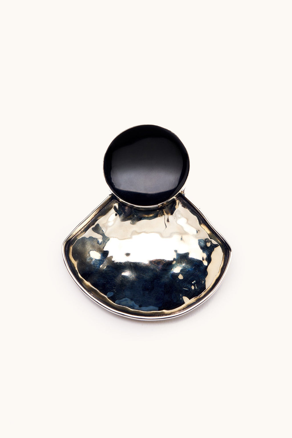 Sican Small Alpaca Metal Brooch